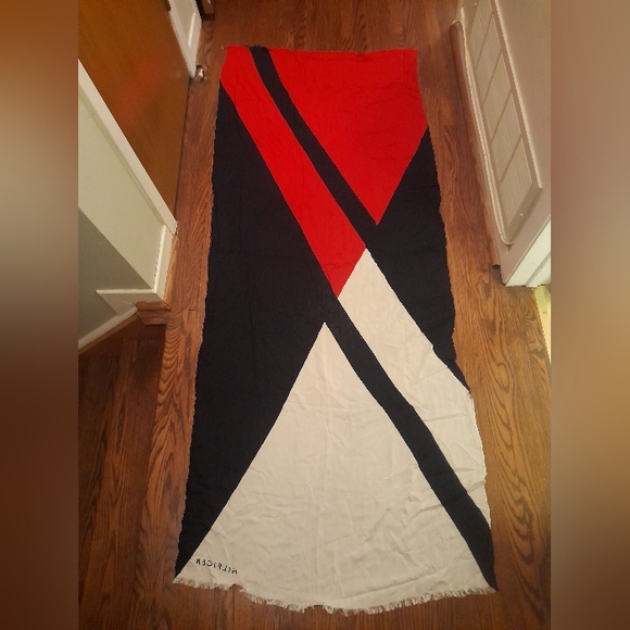 Tommy Hilfiger - Adult Scarf - OS- Red/White/Blue - 70x28 - Picture 6 of 6